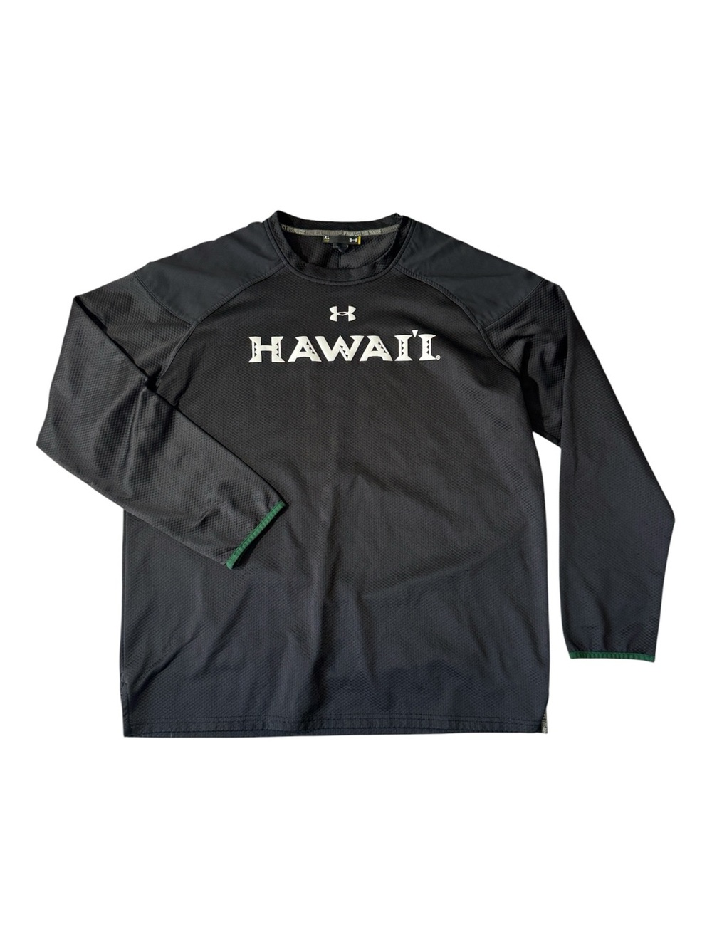 Under Amour XL black Hawaii warriors performance crewneck pullover sweatshirt